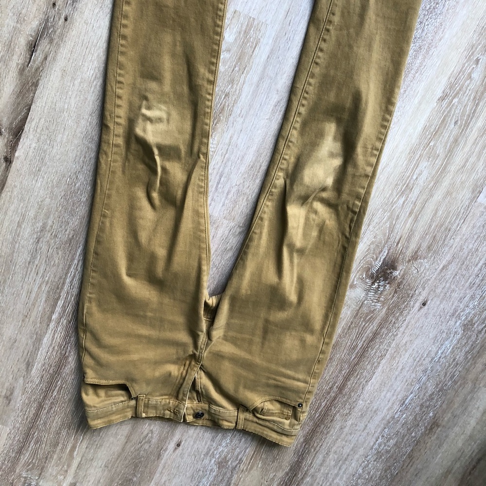 Carbon skinny flex brown jeans